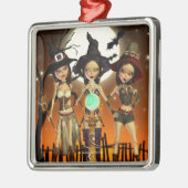 Zusers Ornament met drie heks vierkant (Links)