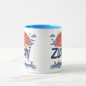 Zushi Japan Illustrated Coastal Travel Mug (Centre)