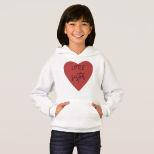 Zusje Hart Hoodie voor Meisjes - Knus Nieuw