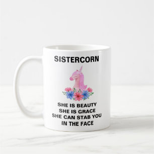 Zusje hoorn, Zuster Cadeau, Grappig Zuster Cadeau, Koffiemok