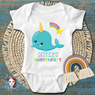 Zus's schatje Kawaii Narwal Romper
