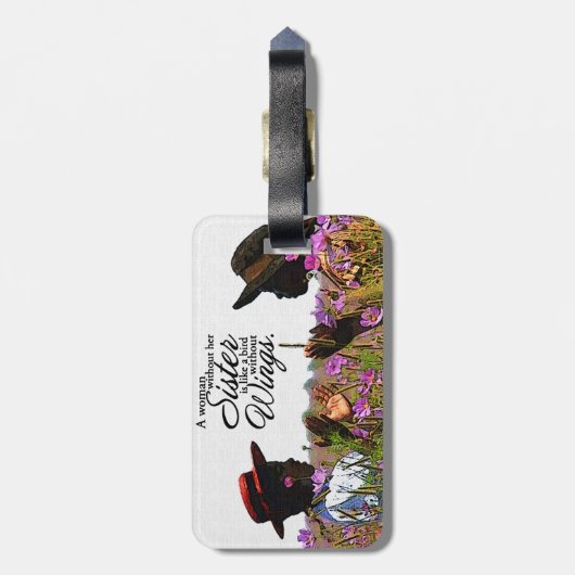 Zussen Bagagelabel (Achterkant verticaal)