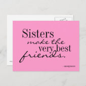 Zussen maken de beste vrienden - briefkaart (Voorkant / Achterkant)