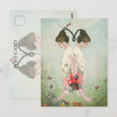 Zussen, tweelingen, fijne kunst briefkaart (Voorkant / Achterkant)