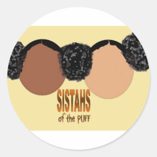Zussen van de Puff Ronde Sticker