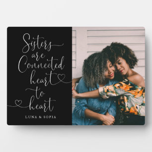 Zussen Verbonden hart met hart Foto zuster Pl Fotoplaat