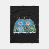 Zussen Witte Kerstfilm 1954 Xmas Snow Pajam Fleece Deken (Voorkant)