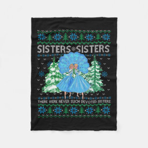 Zussen Witte Kerstfilm 1954 Xmas Snow Pajam Fleece Deken