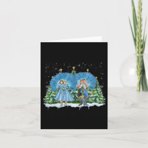 Zussen Witte Kerstfilm 1954 Xmas Snow Pajam Kaart