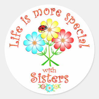 Zussen zijn speciaal ronde sticker