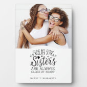 Zussers verbonden op hoofdfoto Keepomwille White Fotoplaat (voorkant)