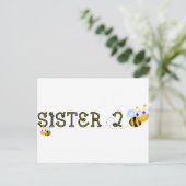 Zuster 2 Bee Briefkaart (Staand voorkant)