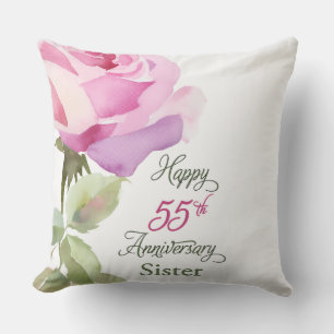 Zuster 55e jubileumjaar katholiek jubileum roze kussen