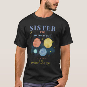 Zuster 5e verjaardag Vijfde reis rond de zon Spac T-shirt