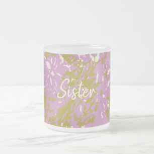 Zuster Aangepast elegant Roze botanisch Matglas Koffiemok