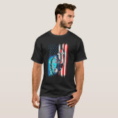 Zuster American Flag Nurse Doctor Medical 4th JU T-shirt (Voorkant volledig)