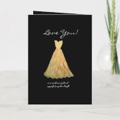 ZUSTER Be My Bridesmaid Herfst GOUDEN JURK (Achterkant)