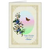 Zuster, Birthday met bloemen (Voorkant)