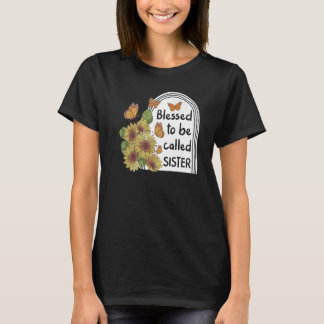 Zuster Blessed heet zuster Floral Step Sis T-shirt