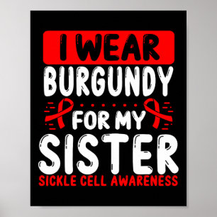 Zuster Bourgondië Lint Verwant Tweeling Sikkelcel Poster
