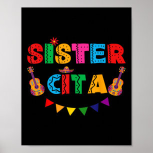 Zuster Cita Cinco de Mayo Mexicaanse partij Fiesta Poster