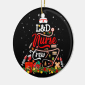 Zuster Crew Merry Kerstwerk en levering Keramisch Ornament (Links)