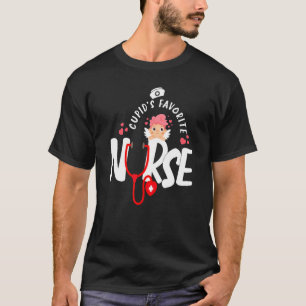 Zuster Cupids Favorite Nurse Valentijnsdag Funny N T-shirt