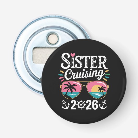 Zuster Curising 2026 Button Flesopener (Voorkant)