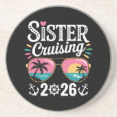 Zuster Curising 2026 Zandsteen Onderzetter (Voorkant)