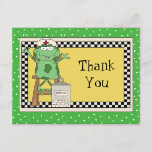 Zuster Dank u cartoon briefkaart