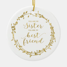 Zuster- en Beste Vriendenversiering Keramisch Ornament