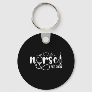 Zuster Est. 2025 Nurse Afstuderen Nursing Afstuder Sleutelhanger