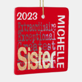 Zuster Extraordinaire CUSTOM Keramisch Ornament (Rechts)