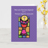 Zuster First Communion Bright Colors, Spaans Kaart (Gele Bloem)