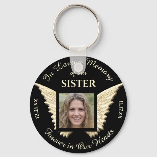 Zuster Foto Memorial Sleutelhanger (Voorkant)