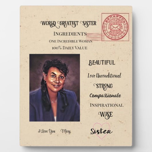 zuster fotoplaat (Voorkant)