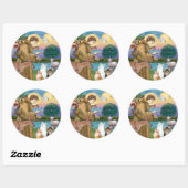 Zuster Frances Blessing 5 katten Ronde Sticker (Vel)