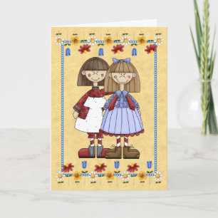 Zuster Friendship Birthday Card Kaart
