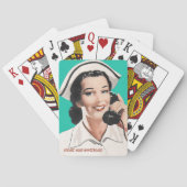 zuster Funny Advice Klassieke speelkaarten (Achterkant)