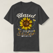 Zuster Funny Leopard Sunflowe, zegen T-shirt (Design voorkant)