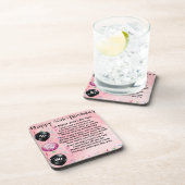 zuster gedicht - 50e verjaardagsontwerp onderzetter (Rechterzijde)