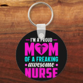 Zuster Gift... ik ben een trots moeder van zuster Sleutelhanger (Voorkant)