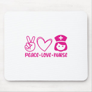 Zuster Gift Peace Love Neurse Muismat