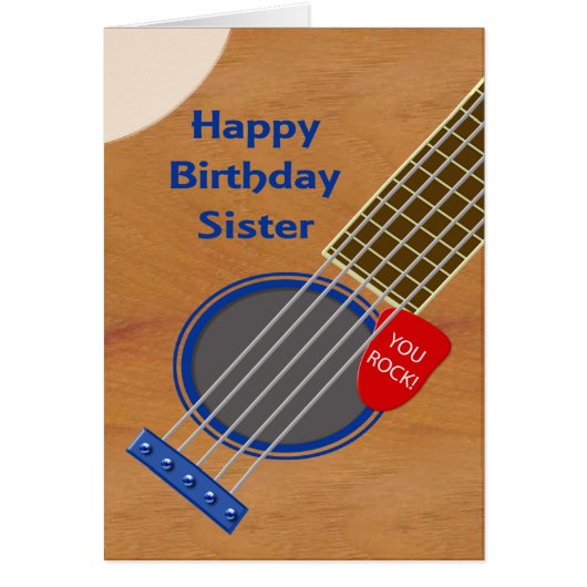 Zuster Guitar Player Birthday (Voorkant)