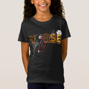 Zuster Halloween Gift met pomkin Boo Spider T-shirt