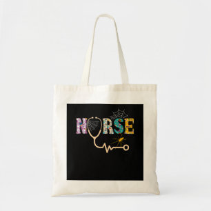 Zuster Halloween Gift met pomkin Boo Spider Tote Bag