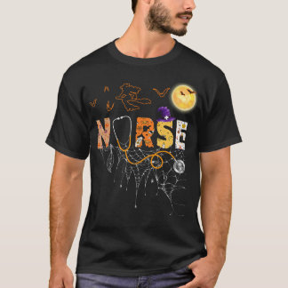 Zuster Halloween Gift met pomkin Boo Spider Witch T-shirt