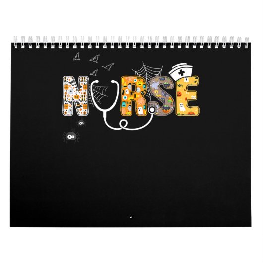 Zuster Halloween Shirt Gift with Pumpkin Boo Spide Kalender (Hoes)