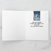 Zuster Happy Snowman Hot Chocolade Kerstmis Kaart (Binnen)