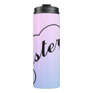 Zuster hart- en pastelkleuren thermosbeker